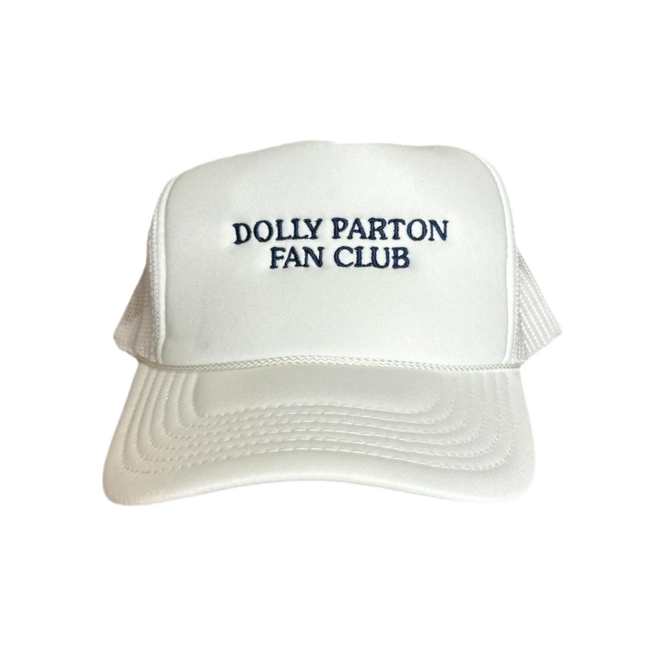 Vintage Dolly Parton Fan Club White Trucker Hat / PM