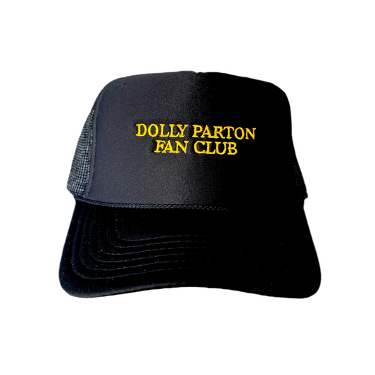 Vintage Dollie Fan Club BLK/GLD Trucker Hat / PM