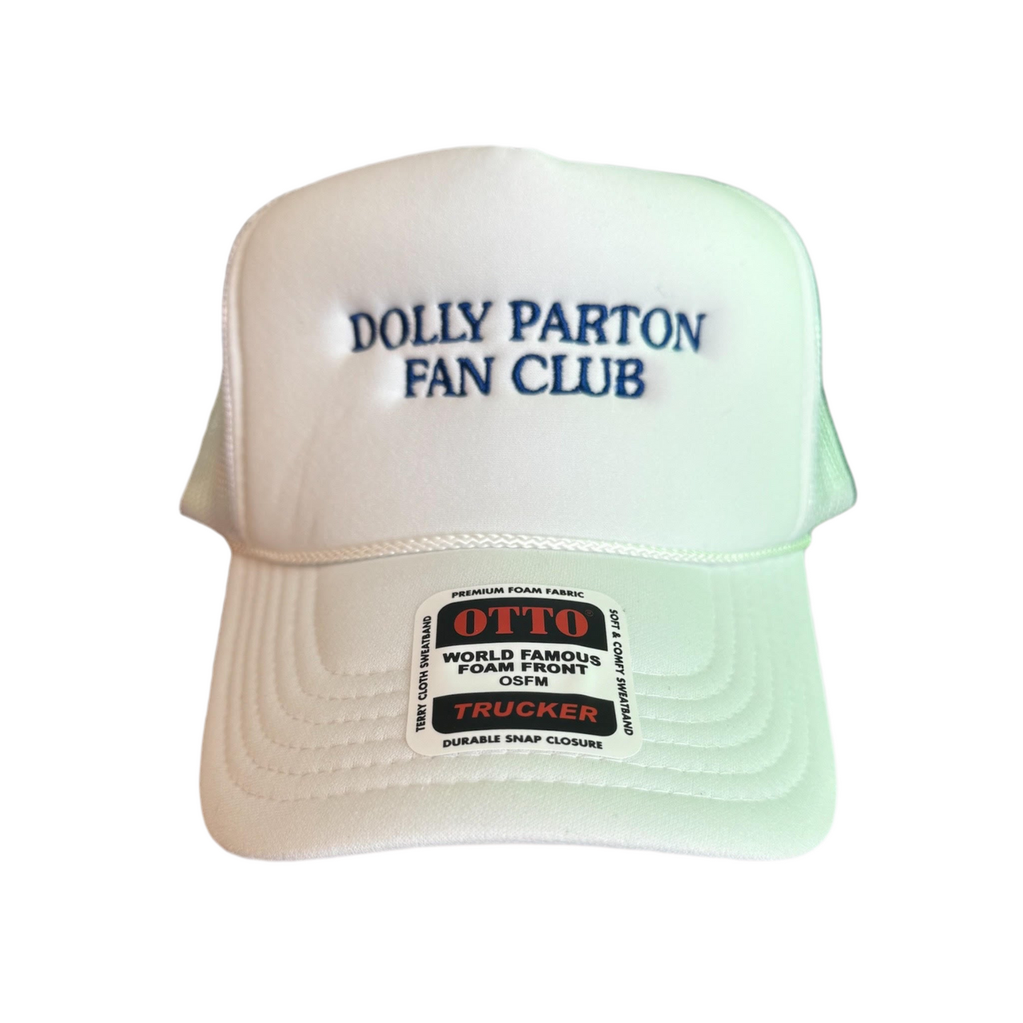 Vintage Dolly Parton Fan Club White Trucker Hat / PM