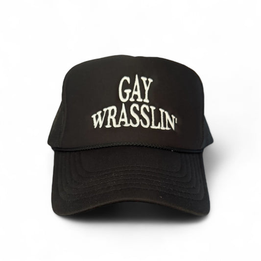 Gay wrasslin’ trucker hat