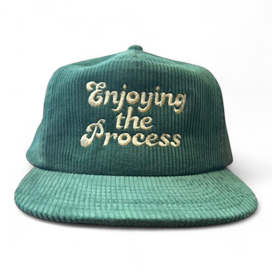 Enjoying the Process Corduroy Flat Bill Hat