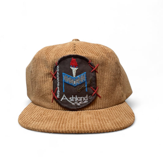 Vintage Patch X hand Stitching Corduroy Hat (1 of 1)